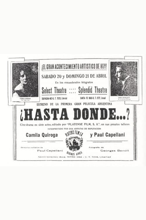 ¿Hasta donde...? (1918) poster
