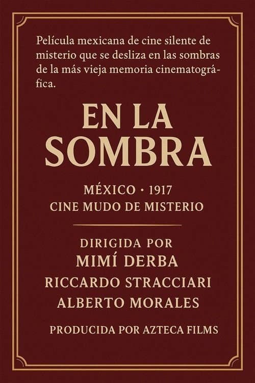 En la sombra (1917) poster