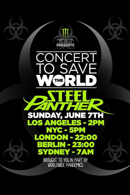 Steel Panther - Concert To Save The World (2020) poster