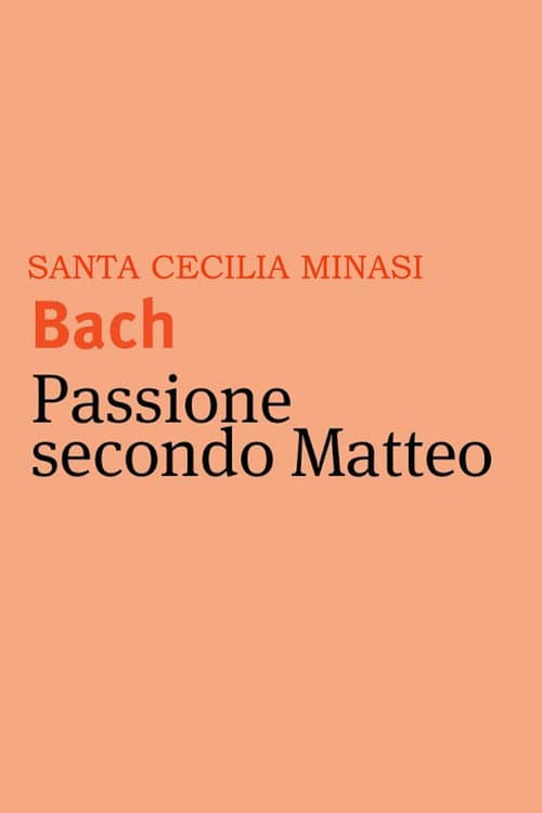 Minasi/ Bach - Passione secondo Matteo (2025) poster