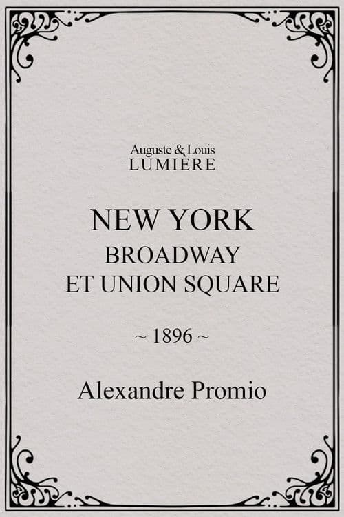 New York, Broadway et Union Square (1896) poster
