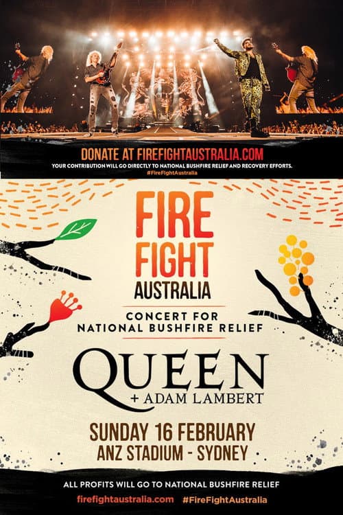 Queen + Adam Lambert: Fire Fight Australia (2020) poster