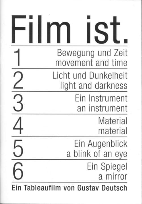 Film ist. 1-6 (1998) poster