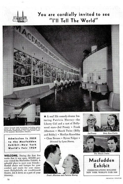I'll Tell the World (1939) poster