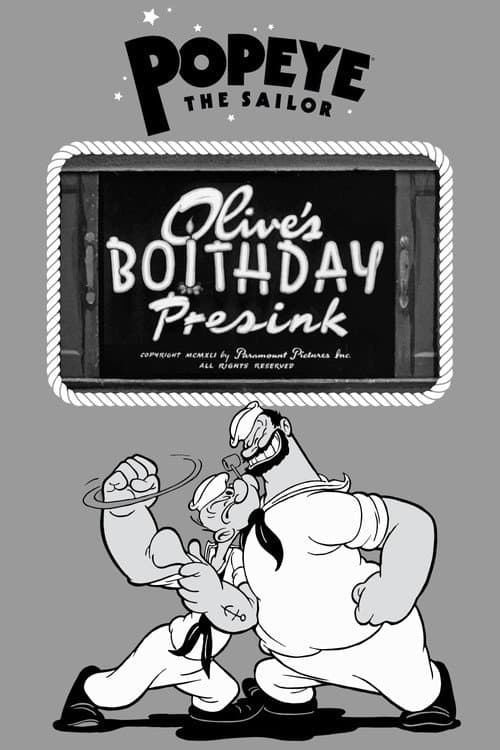 Olive's Boithday Presink (1941) poster