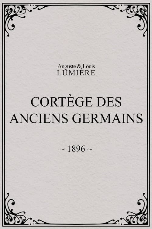 Cortège des anciens Germains (1896) poster