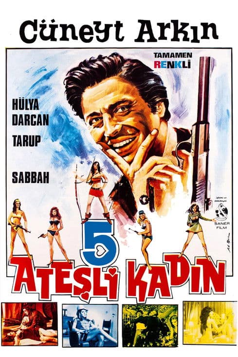 Beş Ateşli Kadın (1969) poster