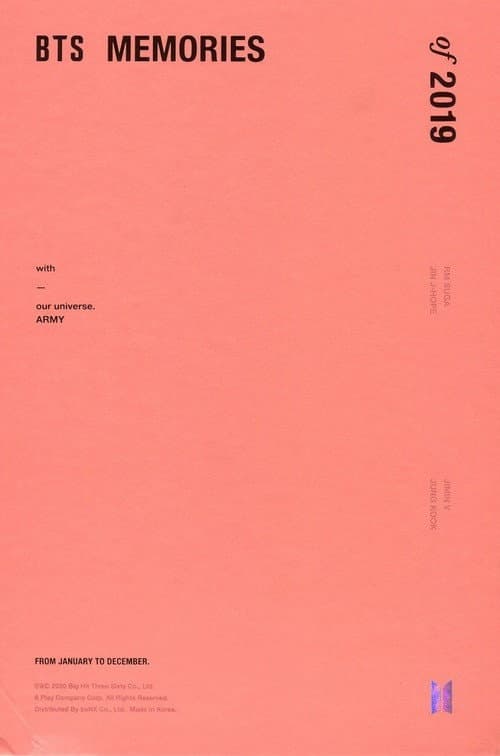 BTS Memories of 2019 (2020) poster