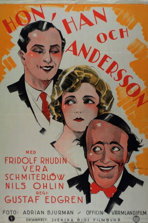 Hon, han och Andersson (1926) poster