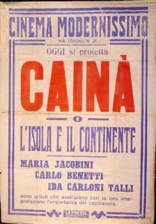 Cainà (1922) poster