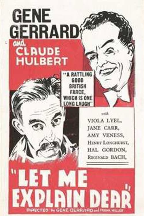 Let Me Explain, Dear (1933) poster