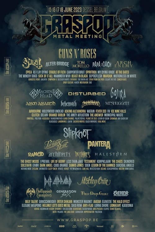 Papa Roach: Live at Graspop (2023) poster