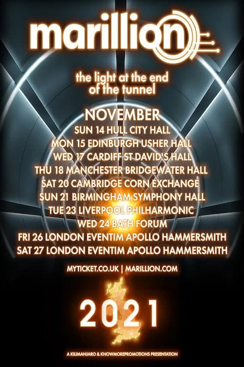 Marillion - The Light at the End of the Tunnel Tour (2021) poster