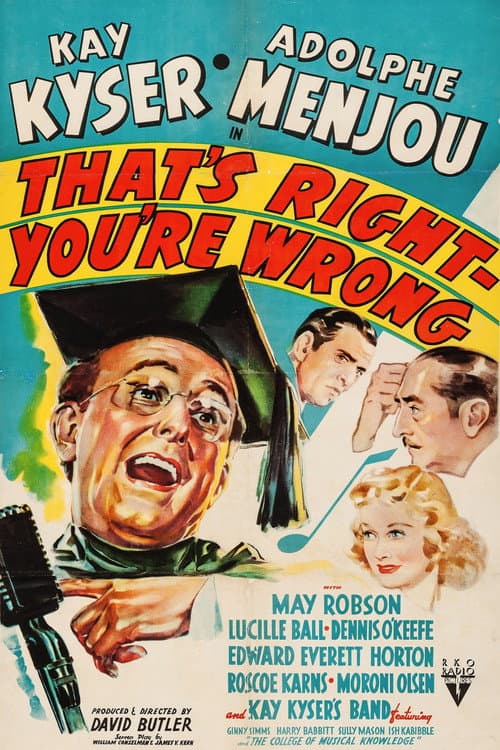 That's Right – You're Wrong (1939) poster