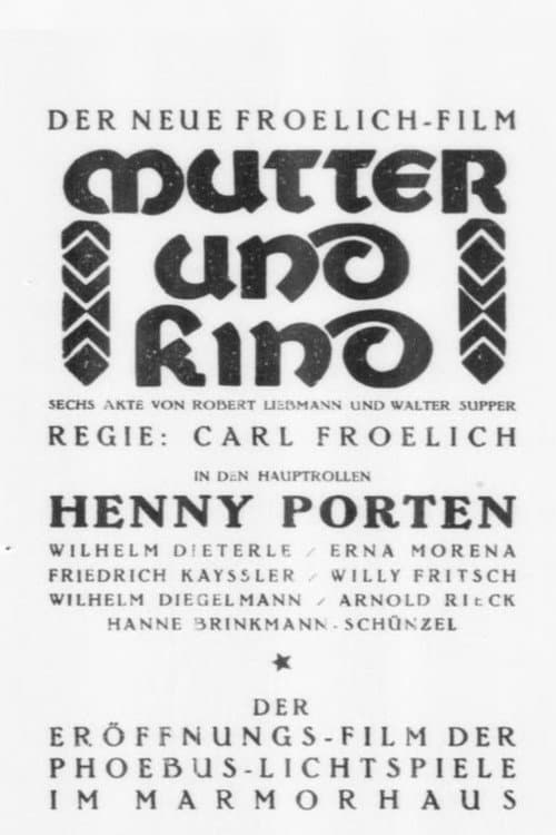 Mutter und Kind (1924) poster