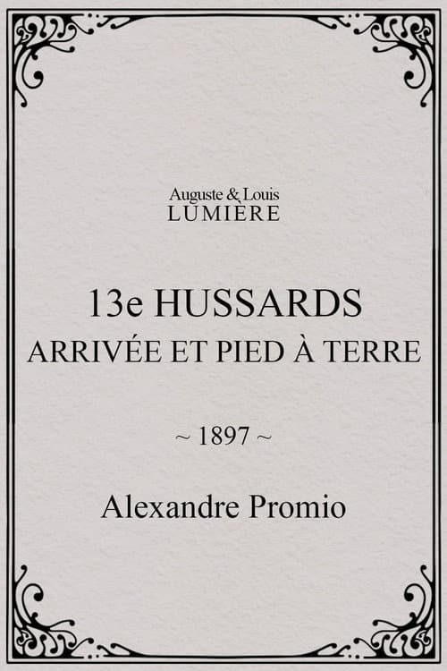 13e hussards : arrivée et pied à terre (1897) poster