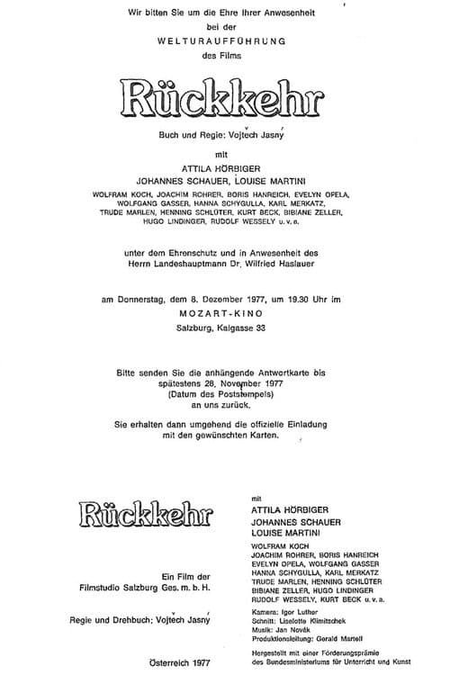 Die Rückkehr des alten Herrn (1978) poster