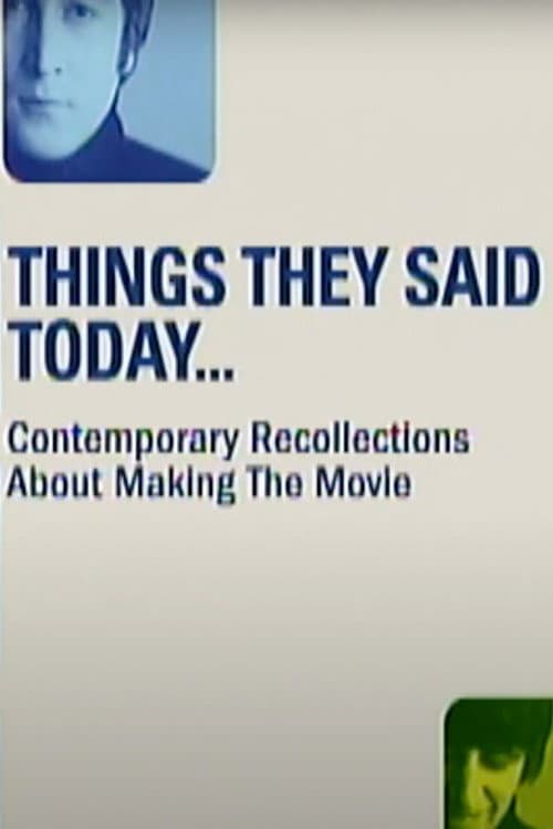 Things They Said Today (2002) poster