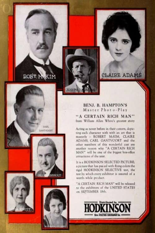A Certain Rich Man (1921) poster