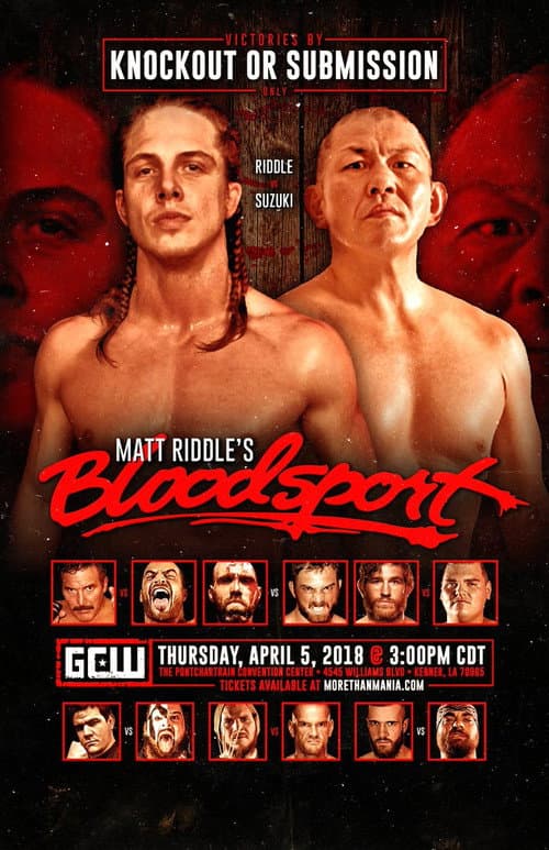 GCW Matt Riddle's Bloodsport (2018) poster