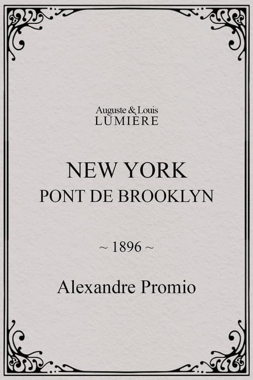 New York, pont de Brooklyn (1896) poster