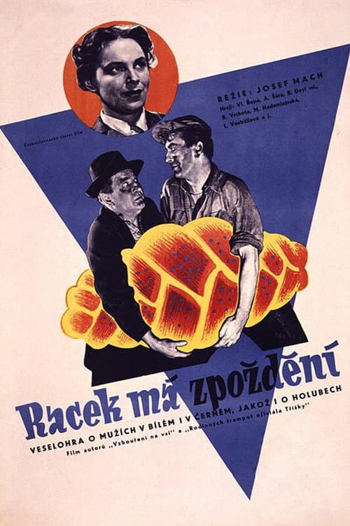 Racek má zpoždění (1950) poster