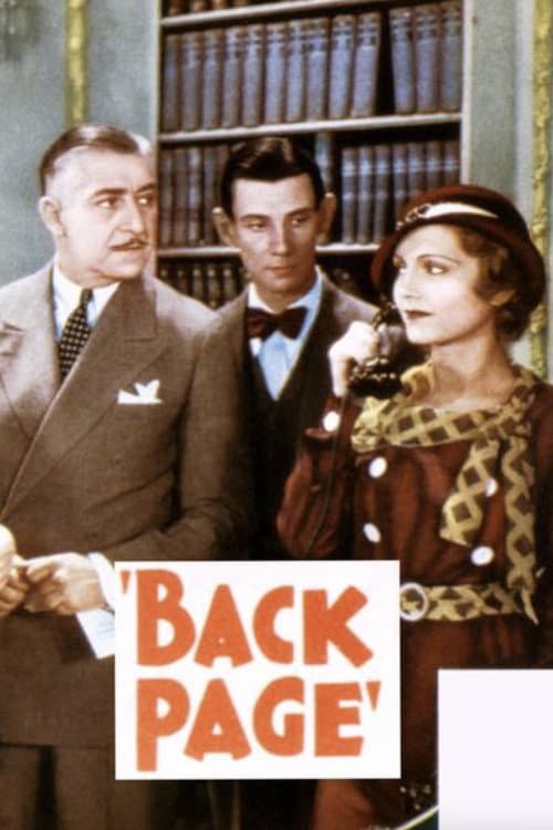 Back Page (1933) poster