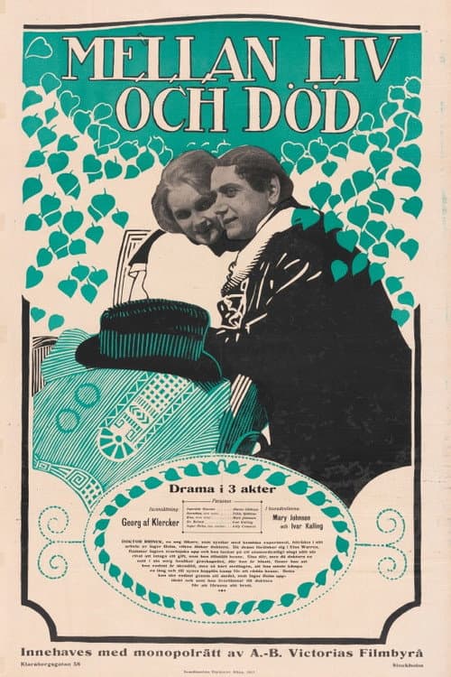 Mellan liv och död (1917) poster
