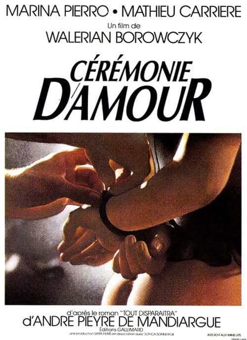 Cérémonie d'amour (1987) poster