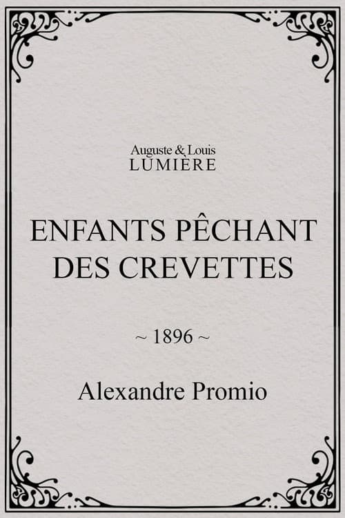 Enfants pêchant des crevettes (1896) poster