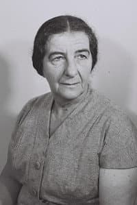 Golda Meir in Leila Khaled: Hijacker