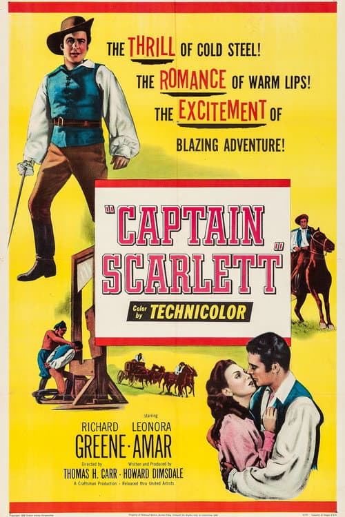 Captain Scarlett (1953) poster