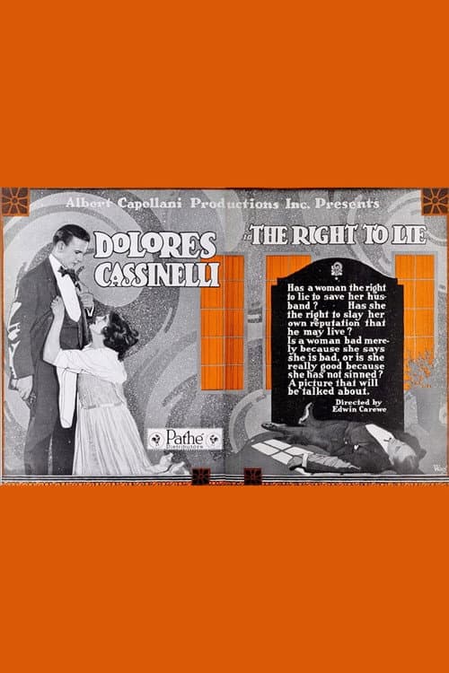 The Right To Lie (1919) poster