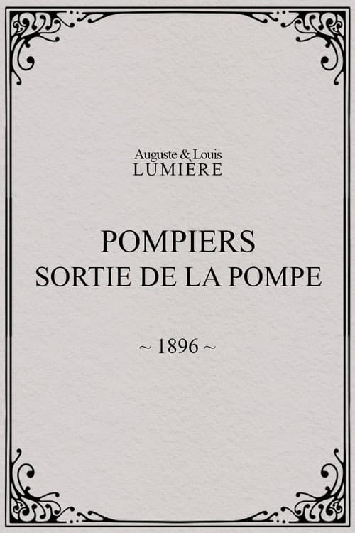 Pompiers : sortie de la pompe (1896) poster