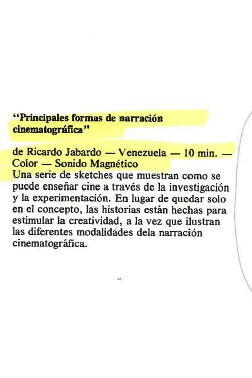 Principales formas de narración cinematográfica (1977) poster