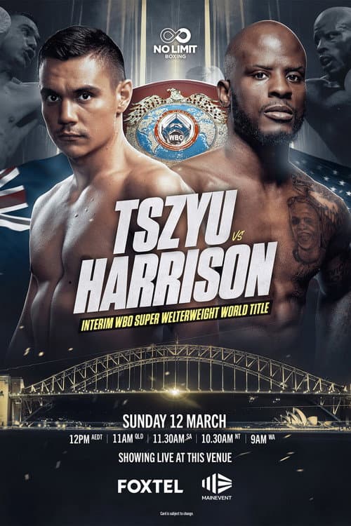 Tim Tszyu vs. Tony Harrison (2023) poster