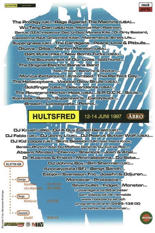 Rammstein: Live at Hultsfred Festival, Sweden 1997 (1997) poster