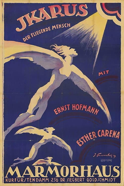Ikarus, der fliegende Mensch (1918) poster