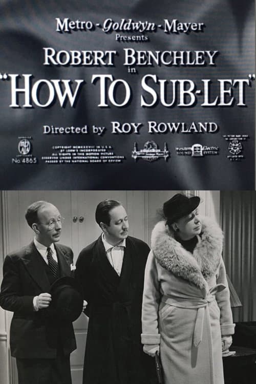 How to Sub-Let (1939) poster
