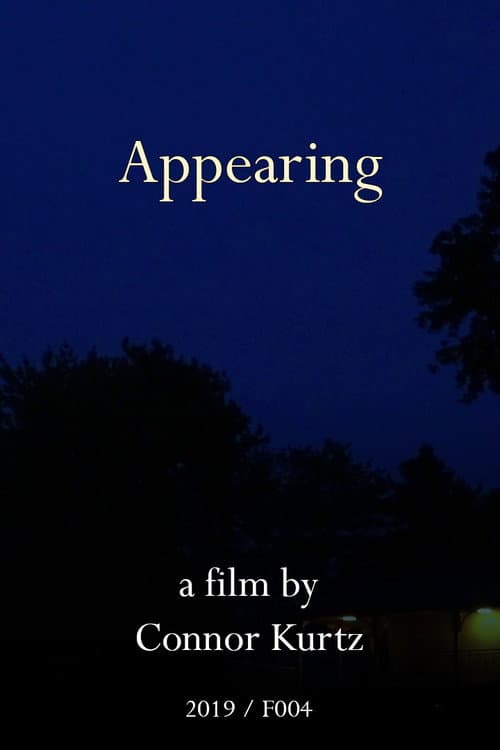 Appearing (2019) poster