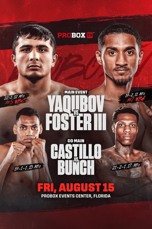 Muhammadkhuja Yaqubov vs. William Foster III (2025) poster
