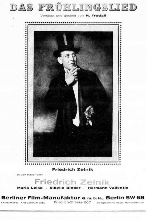 Das Frühlingslied (1918) poster