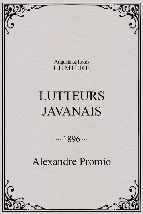 Lutteurs javanais (1896) poster