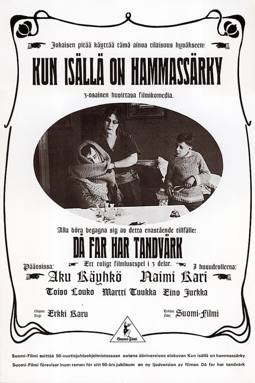 Kun isällä on hammassärky (1922) poster