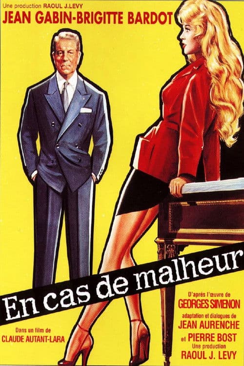 En cas de malheur (1958) poster