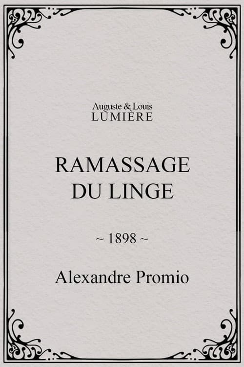 Ramassage du linge (1898) poster