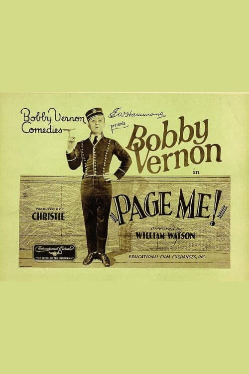 Page Me (1926) poster
