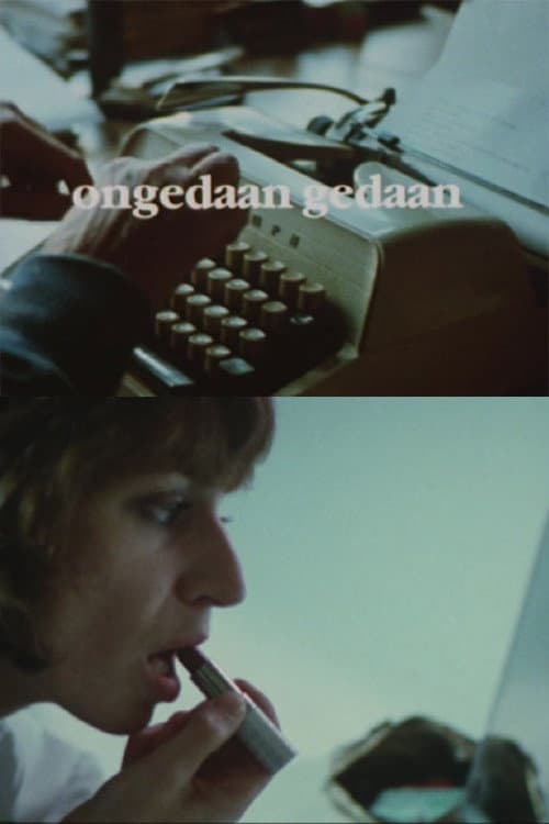 Ongedaan gedaan (1989) poster