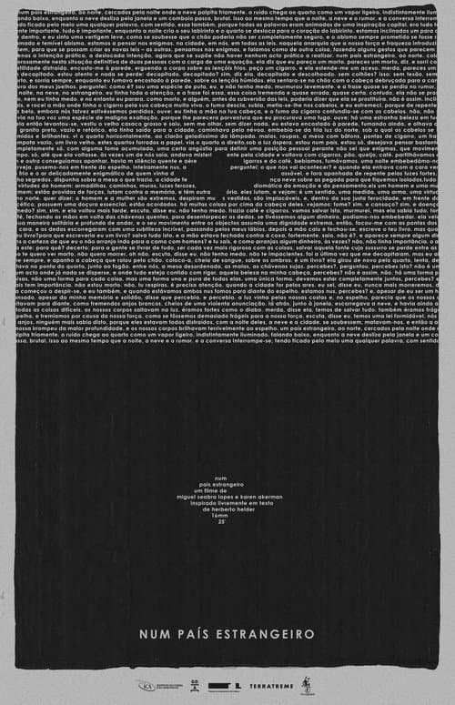 Num País Estrangeiro (2018) poster