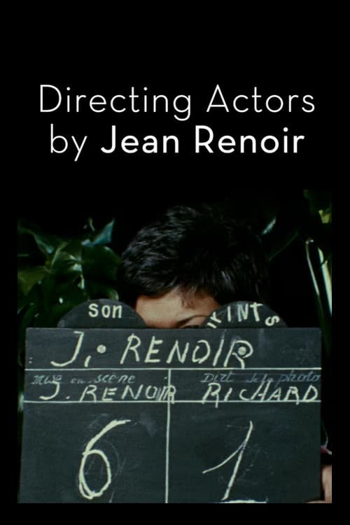 La Direction d'acteur par Jean Renoir (1969) poster
